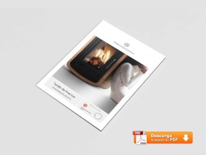 Portade del catálogo de chimeneas de gas de fogo montanha