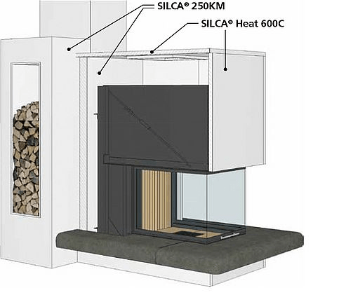 esquema montaje interno paneles de silicato de calcio