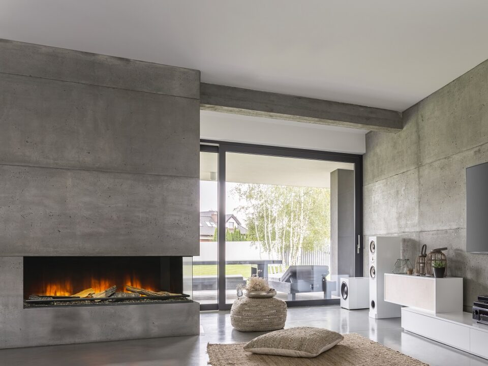 Chimenea de gas Trimline 70 SL - Fuego Difusión - Chimeneas de gas